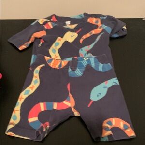 Colorful Snake Print Kids Pajamas Tea Collection